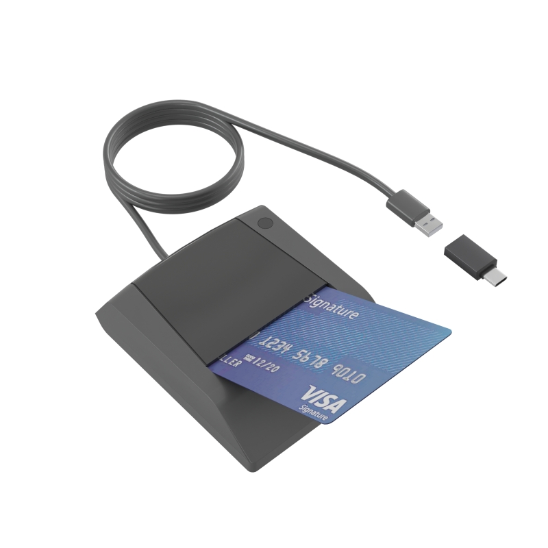 USB or type C smart card reader USB or type C smart card reader