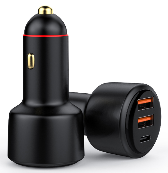 66W Car Charger with LED apeture 66W Car Charger with LED apeture
