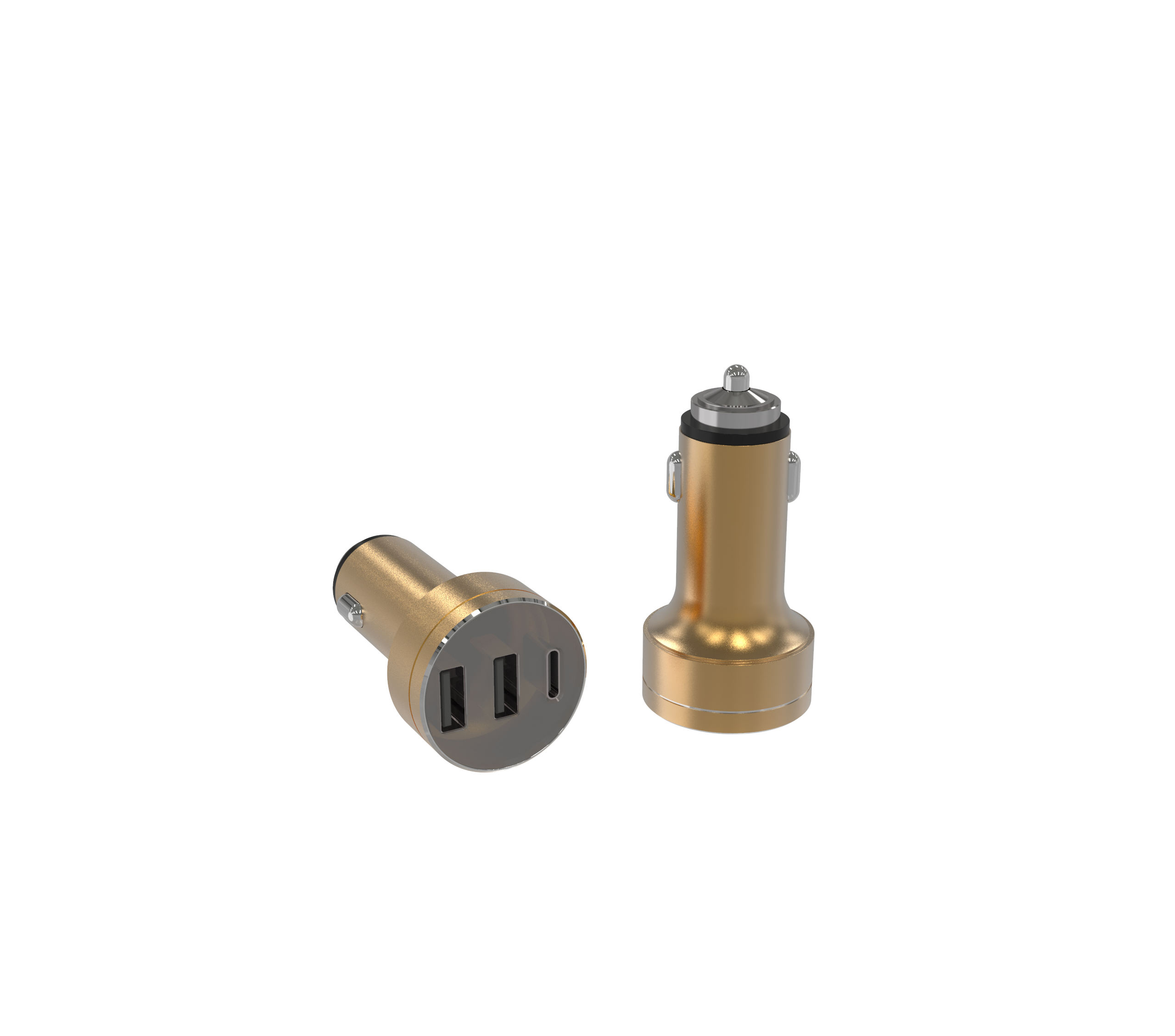 CAR CHARGER WITH TYPE C PD + 2 USB CHARGER