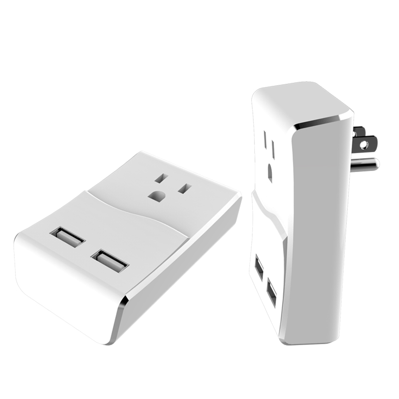 USB 2 ports with AC socket