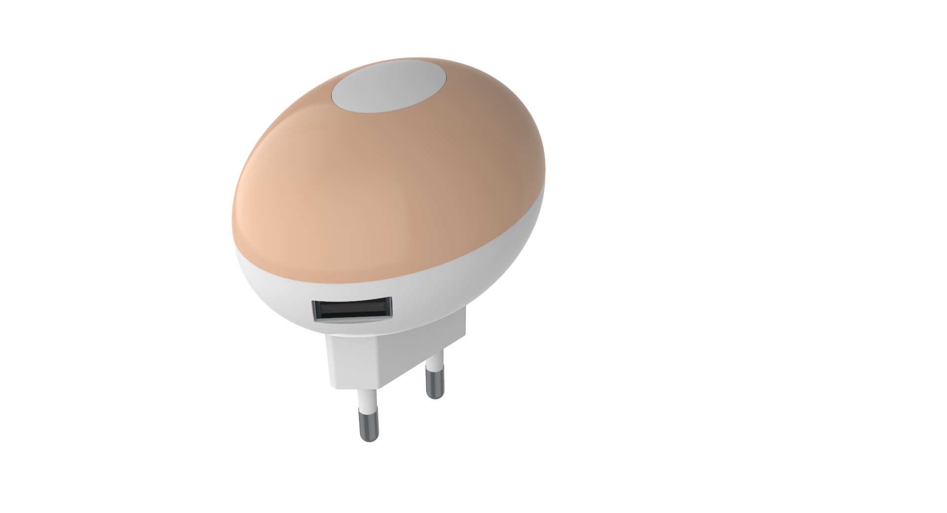 2.1A USB 2 PORTS Wall Charger with LED light 2.1A USB 2 PORTS Wall Charger with LED light