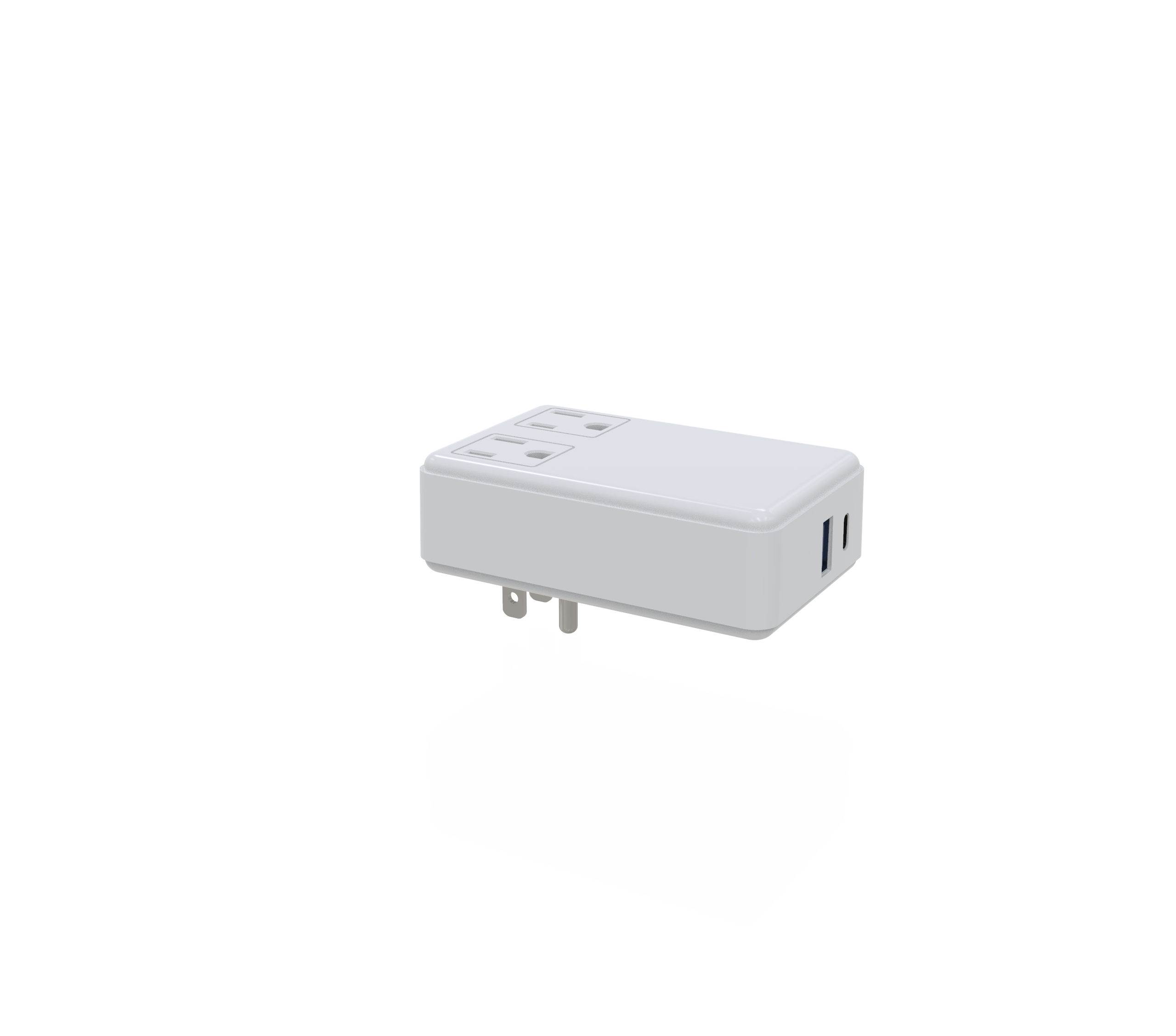 AC socket*2 with Type C PD + 1 USB wall charger AC socket*2 with Type C PD + 1 USB wall charger